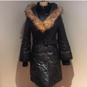Mackage Parka Sz Small. Black, Real Fur Trim hood